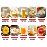 Blender OEM yang Dapat Disesuaikan, Kecepatan Tinggi, Kapasitas 1.5L, Wadah Kaca, Pemanas, Penghalus, Kontrol Layar Sentuh, Bebas Filter, Pembersihan Satu Sentuhan, Timer Prasetel