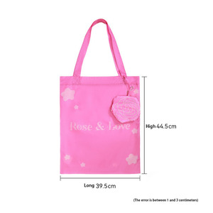 Bolsas plegables impermeables de forma irregular personalizadas, sublimación térmica de página completa, bolsas de tela de nailon imitación memoria para supermercado - Product Image 4