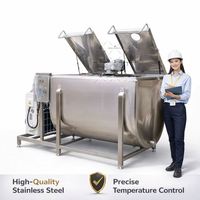 Conteneur de réception et de stockage isotherme d'occasion pour camion de transport, petit, 1000 litres, pour le refroidissement du lait