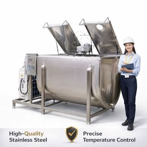 Conteneur de réception et de stockage isotherme d'occasion pour camion de transport, petit, 1000 litres, pour le refroidissement du lait - Product Image 1