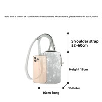 Fabricant ODM&OEM – Nouveau Sac Bandoulière Mini en Soie Satinée et Cuir Véritable pour Femme, Style Chinois, Collection 2026, avec Sangle Unique et Fermoir