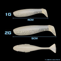 Nouveau 1.5 "2" Bionic Soft Baits Leurre De Pêche Silicone Shad Swimbait Wobbler 4cm 5cm Worm Tackle Leurre Isca Sea Carp Bass