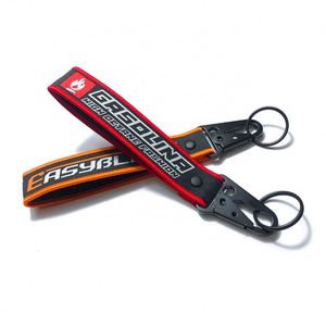 Cadeaux promotionnels pas chers, porte-clés de voiture en tissu JDM avec logo personnalisé brodé, porte-clés tissé, porte-clés de marque automobile - Product Image 4