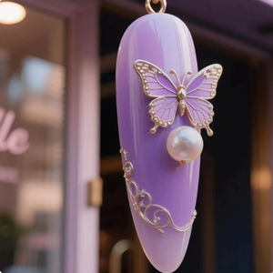 Scultura 3D di grandi dimensioni per unghie, decorazione per salone di bellezza, ornamenti personalizzati per vetrine di negozi, arte murale 3D per prodotti per unghie - Product Image 2