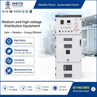 Tableau de distribution d'énergie haute tension KYN28 12kV en acier galvanisé 50Hz avec disjoncteur sous vide encastré métallique pour intérieur