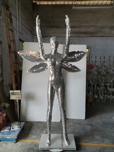 Por encargo fiesta evento diseño tamaño real mosaico discoteca mosaico estatua gran tamaño espejo discoteca Cascanueces <span class=keywords><strong>escultura</strong></span> brillante - Product Image 5