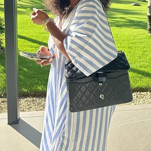 ชุดเดรสลายทางสไตล์แอฟริกันสำหรับผู้หญิง ทรงหลวม เอวธรรมชาติ คอวีลึก ผ้าธรรมชาติย้อมสีธรรมชาติ เป็นมิตรต่อสิ่งแวดล้อม - Product Image 5