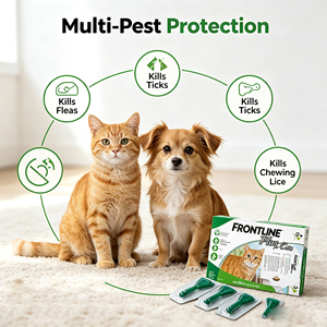 Trattamento Antiparassitario Rapido per Cani, Soluzione Tropicale Impermeabile Contro Pulci e Zecche, Protezione di Un Mese Intero - Product Image 3