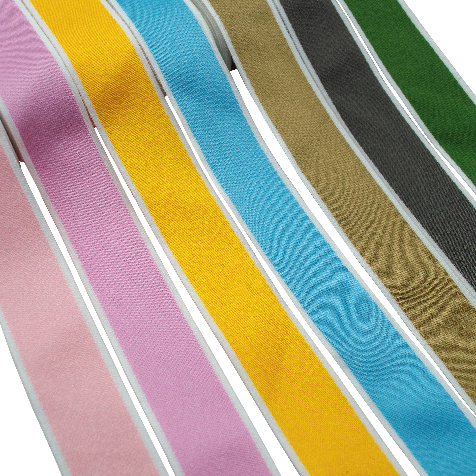 Gordon Ribbons Factory Customized White Edge High Texture Satin Ribbon Korean Ribbon for Gift Wrap Decoration Packaging Bags