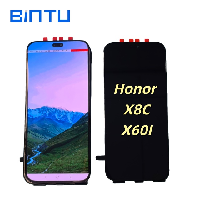BINTU OEM High Quality Mobile Phone OLED Repair Parts for Honor X8C/X60I 6.7" Screen Assembly with 1 Year Warranty