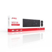 Vente en gros d'accessoires informatiques Clavier et souris rétroéclairés par LED sans fil à 104 touches pour ordinateur de bureau