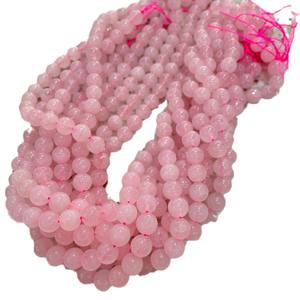 Vente directe d'usine Yiwu <span class=keywords><strong>Saian</strong></span> : Perles rondes en quartz rose naturel de 6 mm et 8 mm, pierres semi-finies en cristal de lotus - Product Image 6