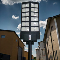 Lámpara Solar Integrada Todo en Uno Laihong de 1500W, IP65 Impermeable, para Exteriores, con Carcasa de ABS y PC, 5 Años de Garantía