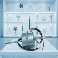 Moteur monophasé sans balais à pôles ombragés haute vitesse de 6 pouces, 120 V 50 Hz, avec roulement à billes et encapsulation métallique, pour petits appareils électroménagers et ventilateurs