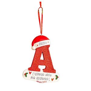 Pendentif Arbre des Vœux de Noël, Décoration Chapeau de Noël, Pendentif Lettre de Bénédiction DIY - Product Image 1