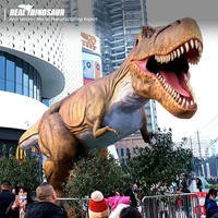 Modèle de dinosaure animatronique d'intérieur réaliste Kids Playgrou Gardens Fabriqué en fibre de verre Métal Silicone-par parc à thème motorisé