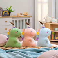 Jouets en peluche de dinosaure doux de haute qualité animaux en peluche de dessin animé en gros pour les cadeaux de vacances des enfants et les articles promotionnels