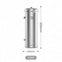 DAWNTECH 50000 L/H Purificateur d'eau à osmose inverse avec membrane UF en fibre, membrane PVDF, réservoir sous pression en acier inoxydable 304, pompe PLC
