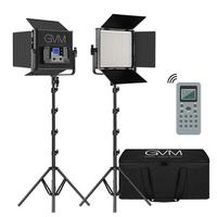GVM BI-672 Bicolore Studio Vidéo LED Kit de Lumière Panneau Mode Maître-Esclave Excellente Luminosité vidéo lumière Et Gamme