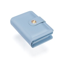 Nouveau Porte-monnaie Coréen pour Femme avec Fermeture Éclair et Boucle, Porte-cartes Étudiant à Chaîne, Portefeuille pour Dollars Américains, Organisateur de Documents - Vente en Gros