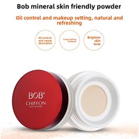 Poudre fixante libre BOB transfrontalière adoucissante pour la peau, Shantou, résistante à l'eau, longue tenue, non-cakey, fini mat, illumine tous les types de peau