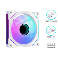 Ventilateur de refroidissement pour processeur OEM d'usine 120 mm avec connecteur PWM et ventilateur de boîtier de jeu silencieux ARGB, ventilateur de refroidissement de châssis de PC de bureau ARGB 12 V CC