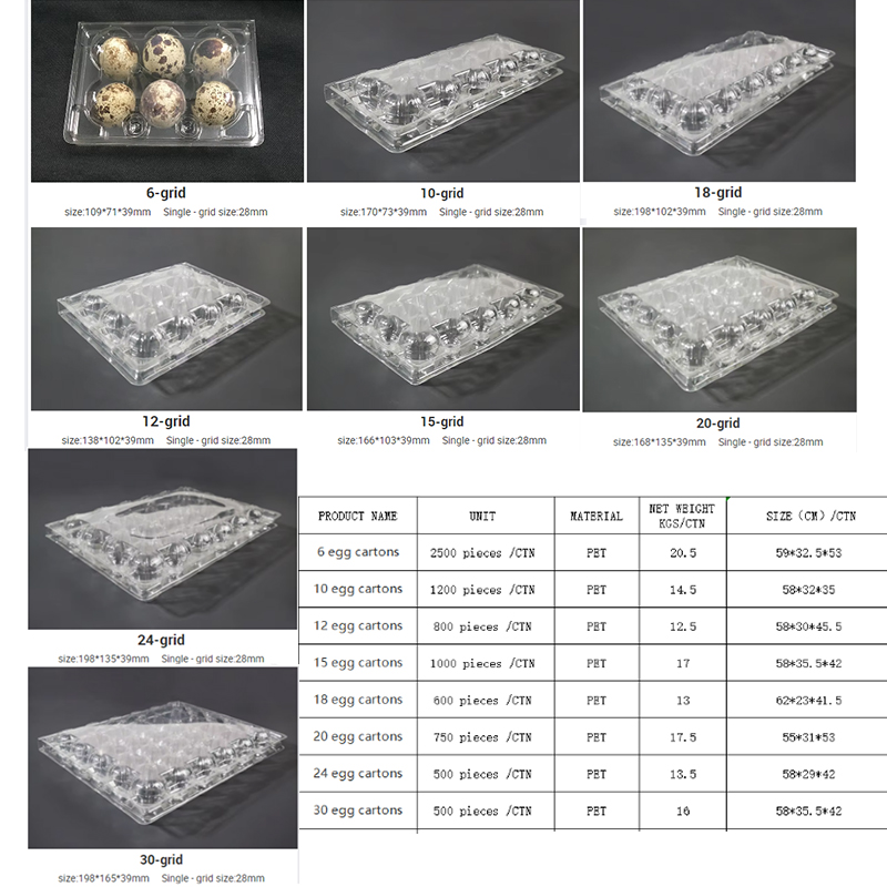 APACALI Pack Of 100 Quail Egg Boxes, Quail Egg Boxes, 12 Grids, Plastic Quail Egg Boxes With Lid, Transparent Quail Egg Boxes - View #5