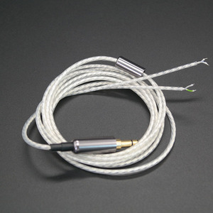 Copper Plated Silver Audio Cable Braided Shield Metal Plug DIY Headphone Wire High End Connector - Product Image 4
