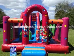 Small Carnival Slide Combo Colorful Inflatable Bouncy Slide For Children