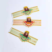 Étiquettes autocollantes personnalisées pour cigares, holographiques, gaufrées, imprimées UV, estampées or, plaquées argent, imperméables, résistantes à l'huile, avec logo