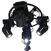 Structure d'éclairage circulaire motorisée rotative en aluminium 6061 T6, contrôle DMX512, diamètre personnalisé pour scène, DJ, concert, événement, spectacle