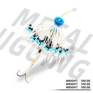 Leurre métallique Newbility Magic Works Tairubber100g 140g 180g, jupe en caoutchouc, poisson-chat, pêche en mer, appât artificiel, équipement de pêche, leurre de pêche - Product Image 3