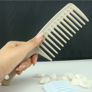 Personalizado pelo largo pelo mojado mango grande con los dientes y fácil de llevar peine de dientes anchos para cabello rizado - Product Image 1