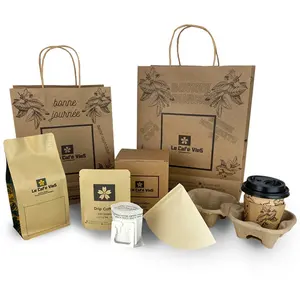 कस्टम फ्लैट नीचे थैली कॉफी ड्रिप बैग रीसायकल biodegradable पन्नी अटे क्राफ्ट पेपर कॉफी स्क्रब पैकेजिंग बैग के साथ वाल्व