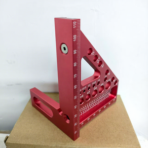 <span class=keywords><strong>Règle</strong></span> triangulaire en alliage d'aluminium <span class=keywords><strong>de</strong></span> qualité 6063, spéciale pour le travail du bois, multifonctionnelle, pour le dessin <span class=keywords><strong>de</strong></span> lignes et la mesure en menuiserie - Product Image 4
