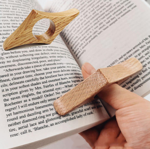 Marcapáginas Decorativo para el Hogar, Ecológico, de Madera, Portátil, para Leer con una Sola Mano - Product Image 5