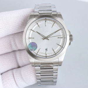 Montre mécanique de luxe pour homme avec cadran marron soleil, affichage de la date, verre saphir, bracelet en acier inoxydable 904L - Product Image 3