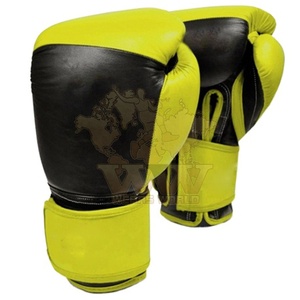 Hot Sell MMA Boxing Gloves PU Leather Custom Logo Unisex Adjustable Wrist <b>Strap</b> Moisture Wicking Hook Loop Closure Professional - Product Image 5