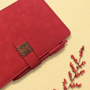 Coffret Cadeau d'Affaires en Cuir A5 avec Carnet, Stylo et Tasse – Boîte Trois Pièces (Style Chinois) – Logo Personnalisable, Sans Impression - Product Image 2