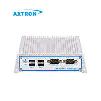 Nouveau boîtier intégré compact Mini PC industriel avec 2 Ethernet 4 USB 2 COM et DDR4 Linux Mini ordinateur Ethernet de poche