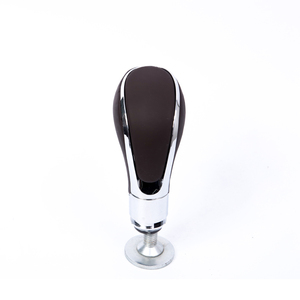 Durevole automatico cromato in pelle marrone nero sollevare retromarcia Topuzu pomello leva del cambio per insegne a <span class=keywords><strong>Astra</strong></span> J Zafira C - Product Image 1