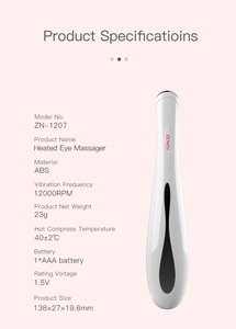 Masajeador de ojos cálido, bolígrafo antiarrugas para ojos y labios, masajeador de párpados antiarrugas, varita de elevación iónica, dispositivo para el cuidado de los ojos - Product Image 4