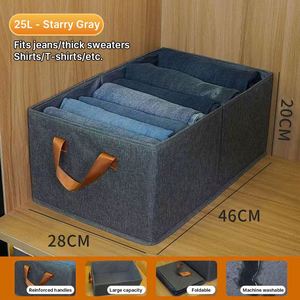 Modern Collapsible Clothes Organizer Washable Fabric Closet <b>Drawers</b> Foldable Clothing <b>Storage</b> Bins <b>Box</b> With Handle - Product Image 3