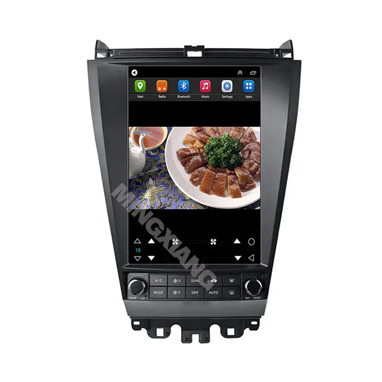 Phong Cách Thẳng Đứng 12.1 ''Android Navigation Màn Hình Cảm Ứng Máy Nghe Nhạc Đối Với Honda Accord 2004 2005 2006 2007 Xe Đa Phương Tiện Máy Nghe Nhạc