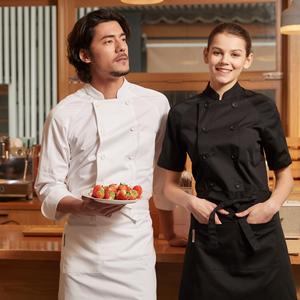 زي طهاة احترافي للرجال للفنادق والمطاعم، ملابس عمل متينة لموظفي الطهي في مجال الضيافة - Product Image 1