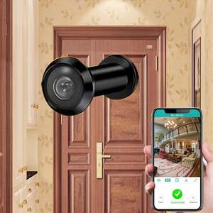 360 градусов панорамный дверной глазок Wi-Fi глазок кошачий глаз H.265 Мини Беспроводная на VIF инфракрасная камера ночного видения домашняя камера - Product Image 1