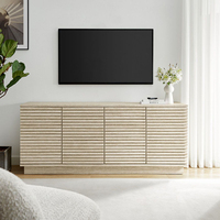 Moderner Marmor-TV-Schrank, Travertin-TV-Ständer, Wohnzimmermöbel-Design, Calacatta Viola Marmor TV-Konsole, Moderner Luxus