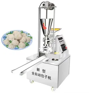 Full automatic Chinese momo making machine pork buns machine to make vegetable baozi steamed stuffed bun