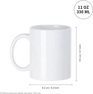 US magazzino sublimazione spazi di birra caffè 11oz all'ingrosso tazze di ceramica con Logo personalizzato tazze da caffè - Product Image 2