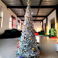 Usine de gros 4ft/5ft/6ft/7ft PVC pliable télescopique arbre de Noël Pop-up LED arbre de Noël